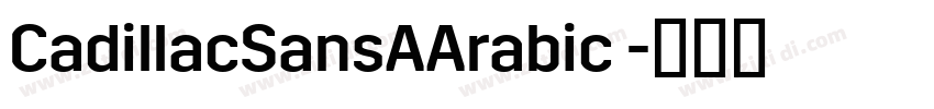 CadillacSansAArabic 字体转换